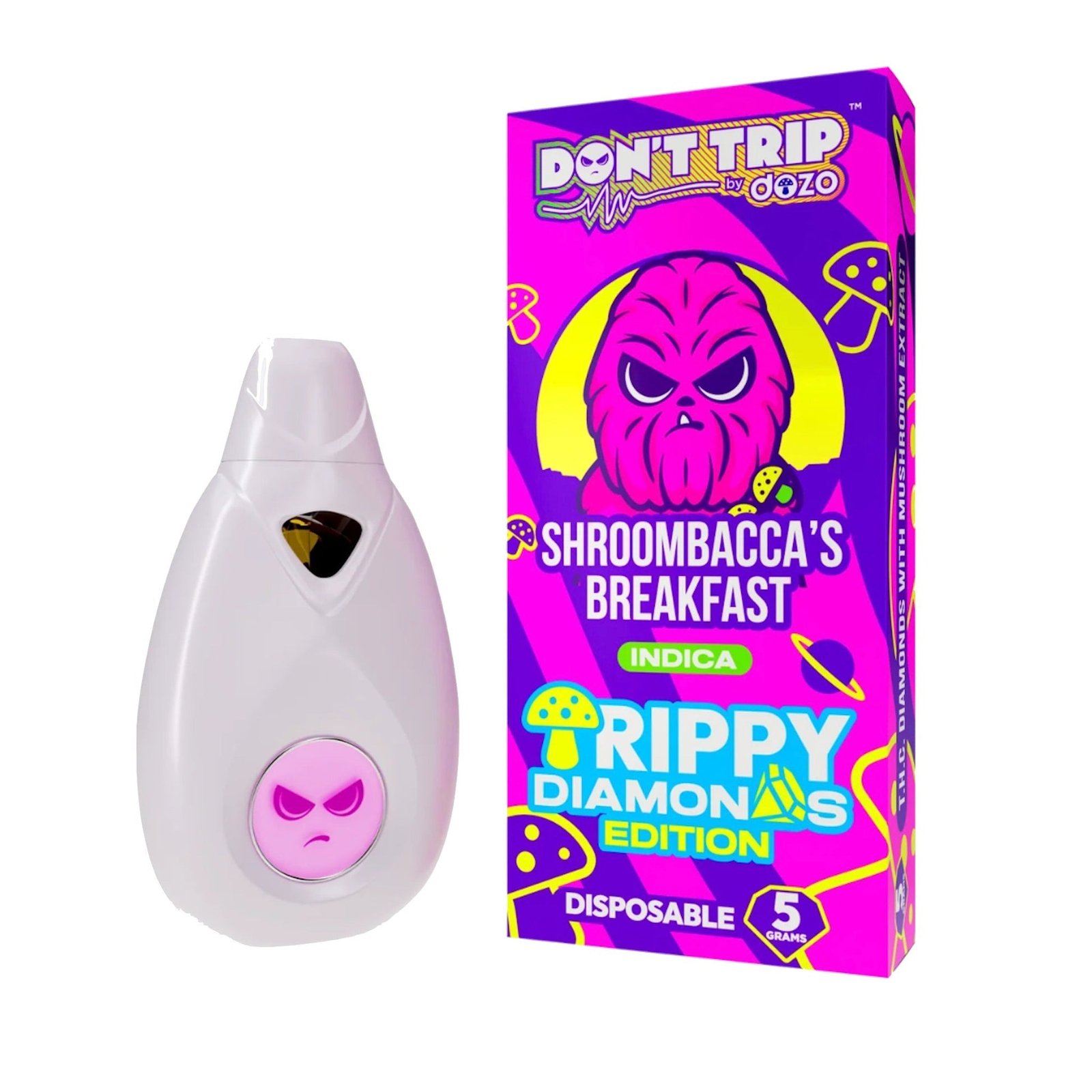 dont-trip-trippy-diamonds-shroombaccas-breakfast-vaporizer-5000mg-37852250374223 Dont Trip Trippy Diamonds Shroombaccas Breakfast Vaporizer - 5000mg - Image 1