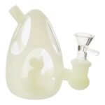 Glow In The Dark Silicone Dino Egg Mini Bong - 5in